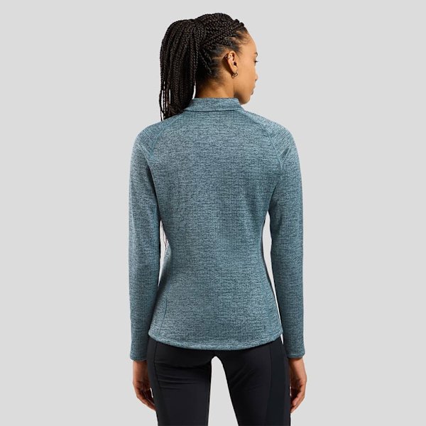 Odlo Tencia Fleece Med Halv Dragkedja Blå M Kvinna