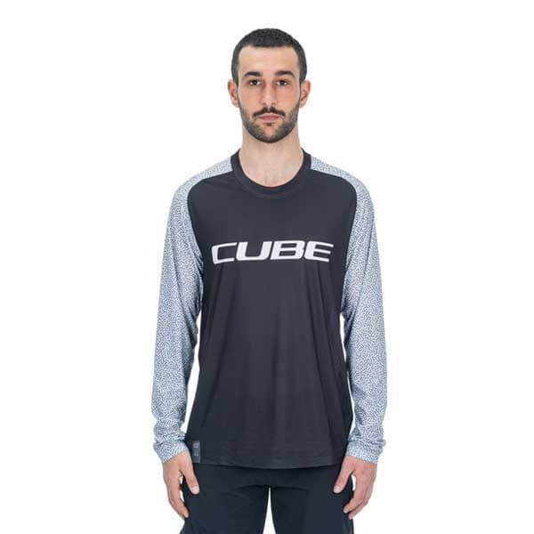 Cube Långärmad Endurotröja Vertex Grå 3XL Man