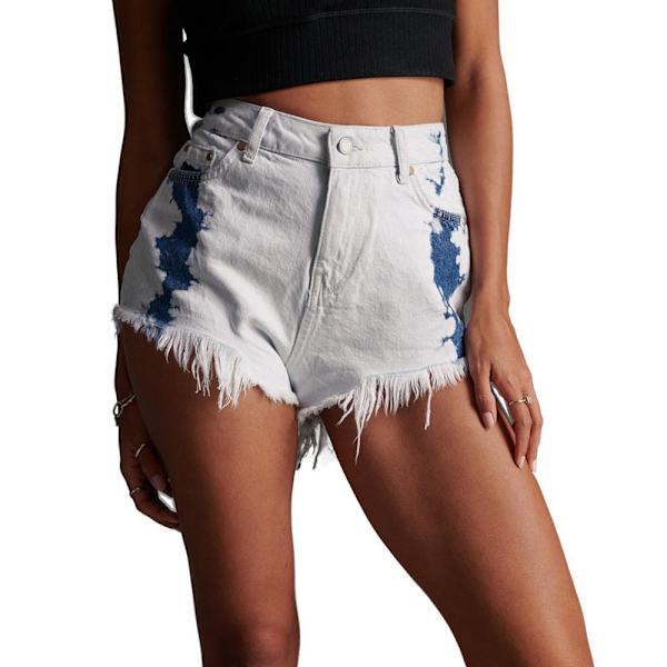 Superdry Cut Off Shorts Grå 27 Kvinna