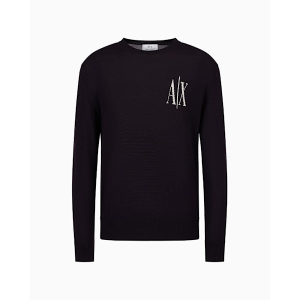 Armani Exchange 8nzm4r_zm8az Neulepaita Musta L Mies
