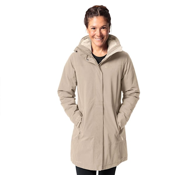 Vaude Skomer Wool Ii Parka Beige 46 Nainen