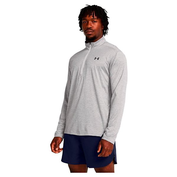 Under Armour Halv Lynlås Fleece Tech Vent Grå L / Regular Kvinde