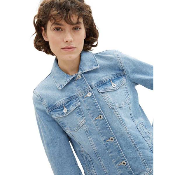 Tom Tailor Authentic Jeansjacka Blå L Kvinna