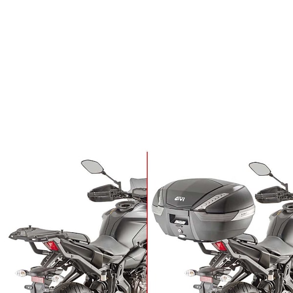 Givi Monokey/monolock Top Case Rear Rack Yamaha Mt-07 Harmaa