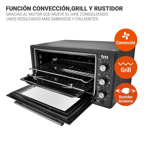 Tm Electron Rotisserie Varmluftsovn Tmpho045 45l 1400w Søvfarvet