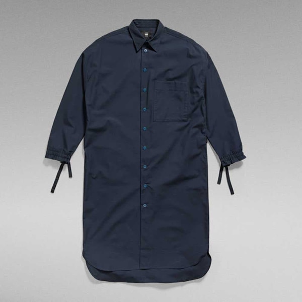 G-star D22160 Langærmet Midi-kjole Sort XS Kvinde