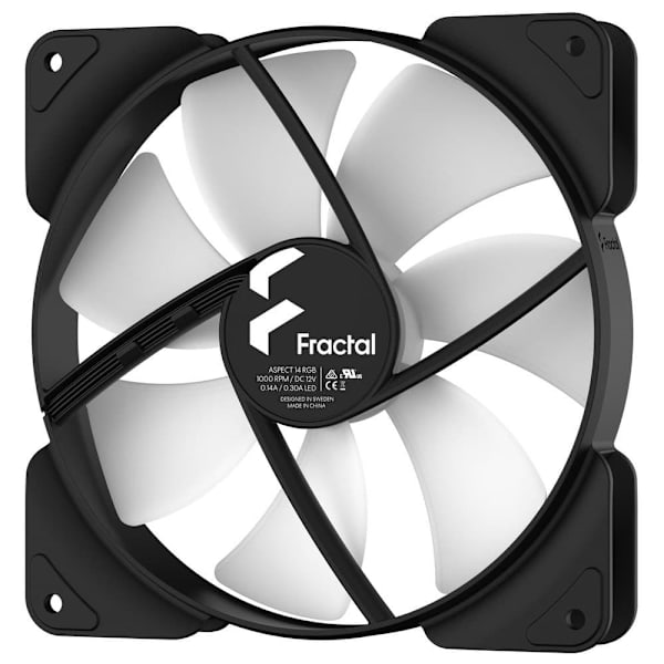 Fractal Fläkt Aspect 14 Rgb Pwm 14 Cm 3 Enheter Svart