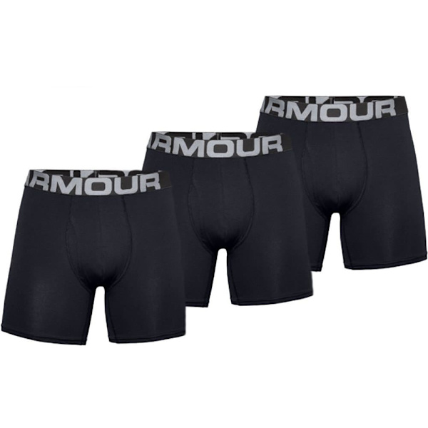 Under Armour Bokser Charged Cotton 6´´ 3 Enheder Sort S Mand