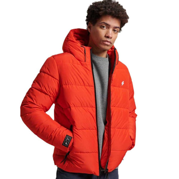 Superdry Pufferjacka Sports Röd L Man