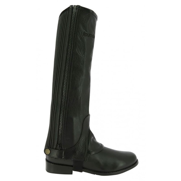 Equitheme Läder Half Chaps Svart S