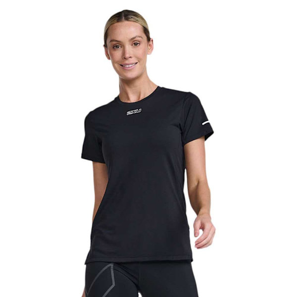 2xu Lyhythihainen T-paita Light Speed Musta L Nainen