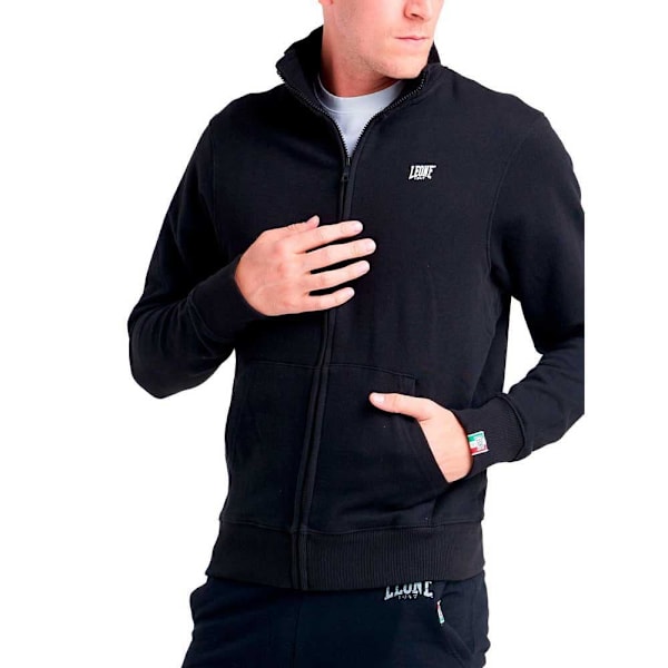 Leone Apparel Sweatshirt Med Full Dragkedja Basic Small Logo Blå 2XL Man