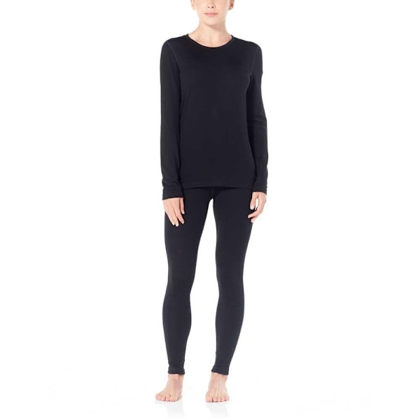 Icebreaker Leggings 260 Tech Merino Sort L Kvinde