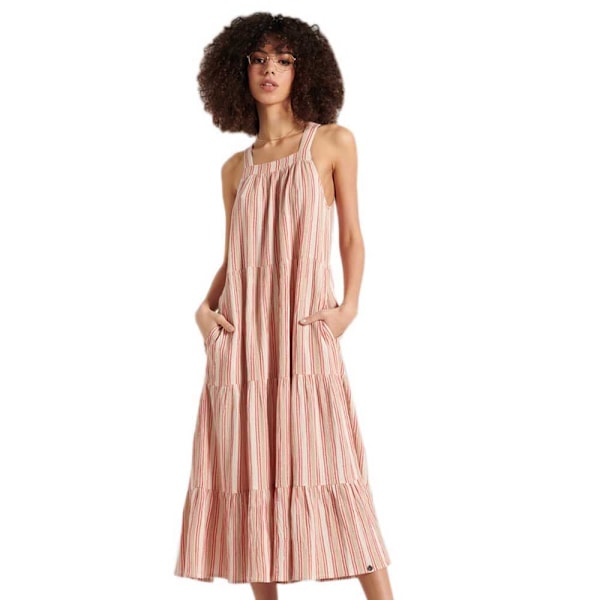 Superdry Klänning Sleeveless Embroidered Rosa S Kvinna
