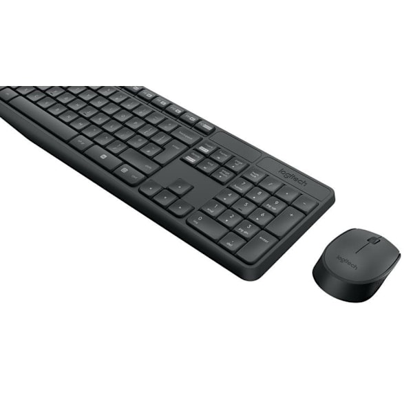 Logitech Trådløst Tastatur Og Mus Mk235 Grå German QWERTZ