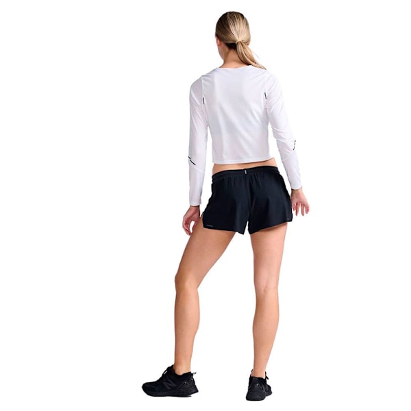 2xu Långärmad T-shirt Light Speed Tech Crop Vit XL Kvinna