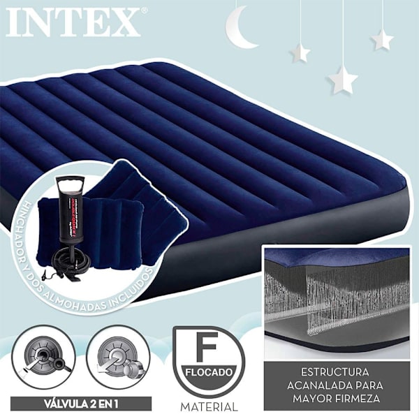 Intex Madras Dura-beam Standard Classic Downy Blå