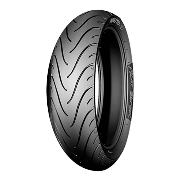 Michelin Moto Vej For-eller Bagdæk M/c 46p Reforzado Pilot Street Tl/tt Sort 80 / 90 / R14