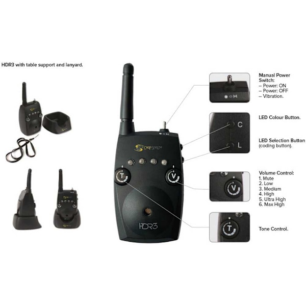 Carp Spirit Bettlarm Hd3 Svart