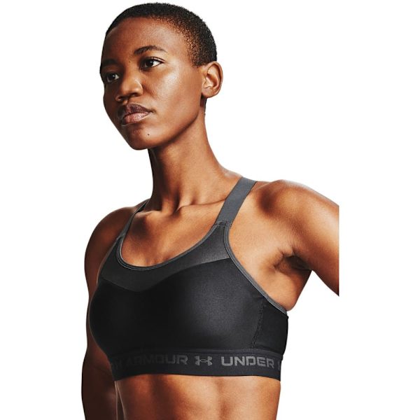 Under Armour Sport-bh Med Hög Effekt Crossback Svart 80 / A Kvinna