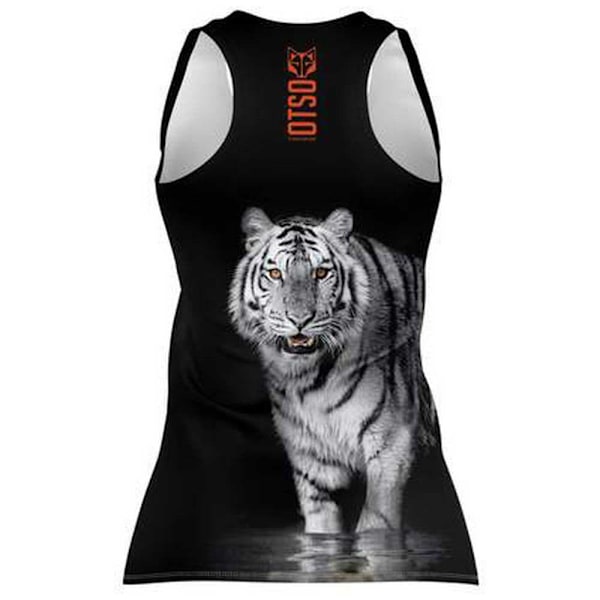 Otso Hihaton T-paita Singlet Musta XS Nainen