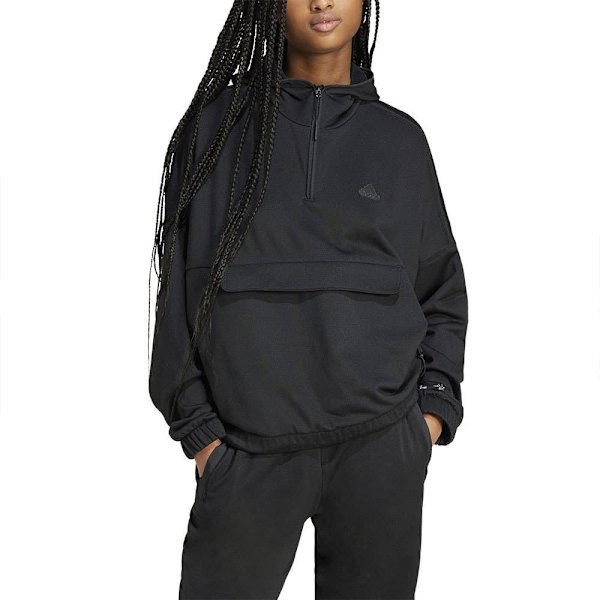 Adidas City Escape Fleece Hættetrøje Sort L Kvinde