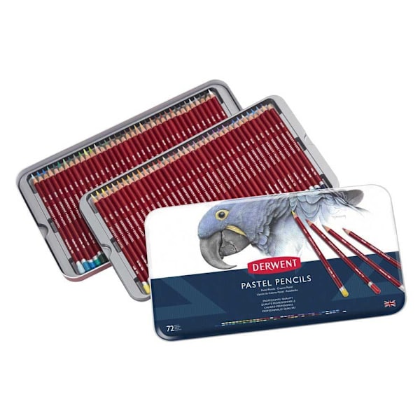 Derwent Metallisk Låda Penna Pastel 72 Enheter