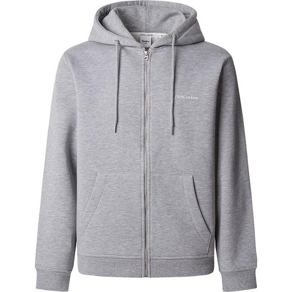 Pepe Jeans Damian Sweatshirt Med Lynlås Grå S Mand