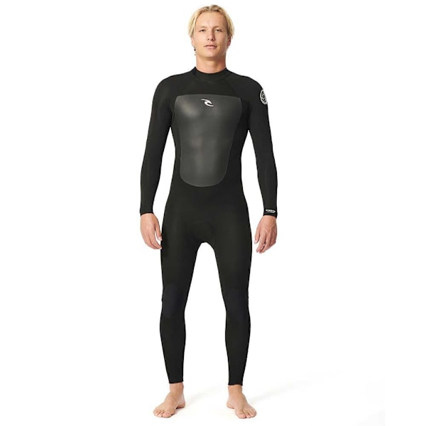 Rip Curl Langærmet Neoprendragt Med Lynlås Bagpå Omega 4/3 Mm Gb Steamer Sort MS