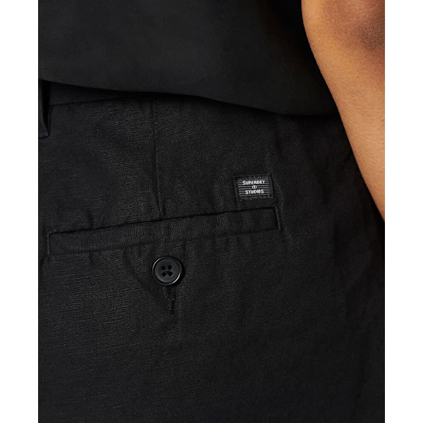 Superdry Shorts Studios Linen Svart S Kvinna