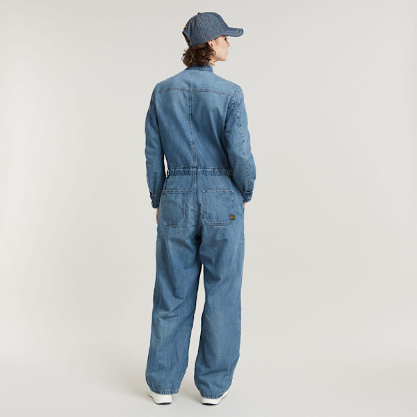 G-star Cocoon Overall Blå S Kvinna