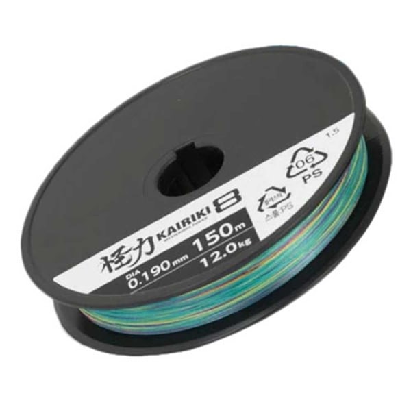 Shimano Fishing Kairiki 8 Flettet Fiskesnøre 3000 M Grøn,Gul,Sort 0.130 mm