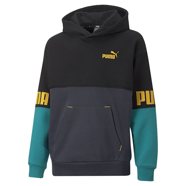 Puma Sweatshirt Power Colorblock Fl Sort 5-6 Years