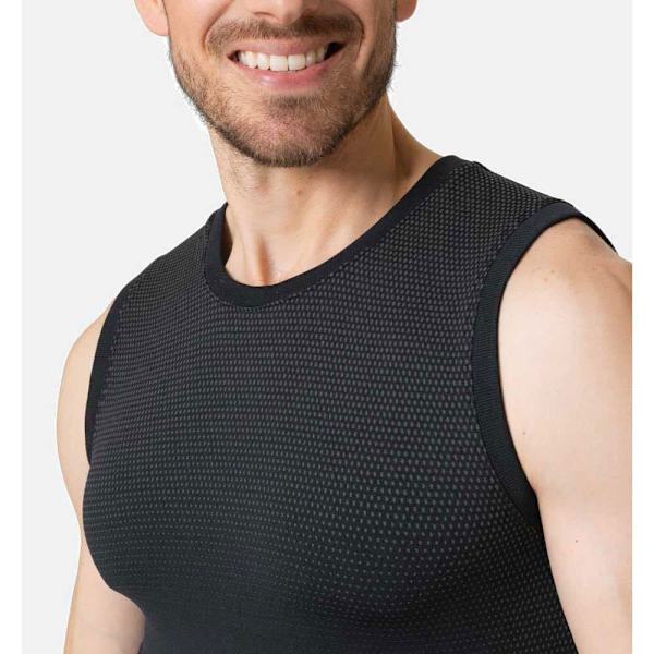 Odlo Crew Performance Light Ærmeløs Baselayer Sort M Mand