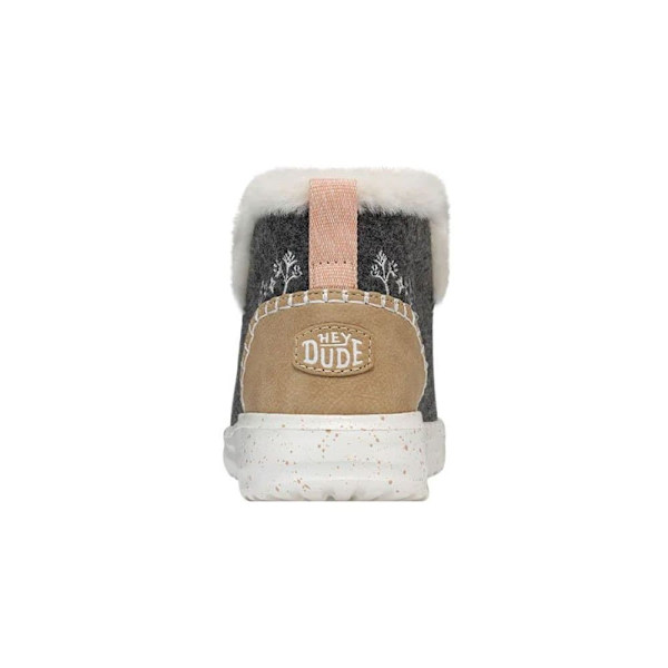 Hey Dude Denny Wool Faux Shearling Skor Grå EU 40 Kvinna