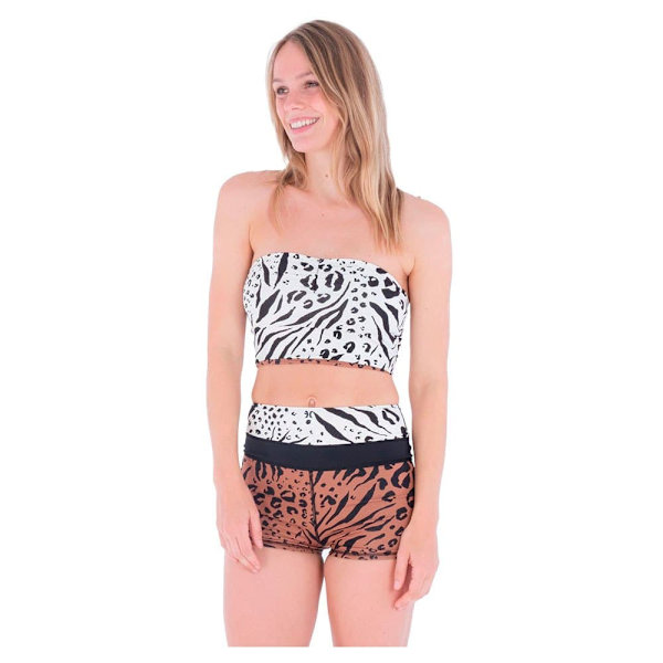 Hurley Bikinitopp Animix Revo Tube Brun M Kvinna