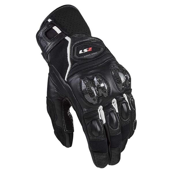 Ls2 Textil Læderhandsker Spark 2 Sort M