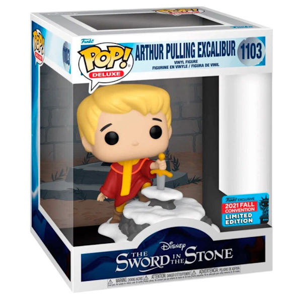 Funko Svärdet I Stenen Arthur Pulling Excalibur Exklusiv Pop Deluxe Disney Flerfärgad