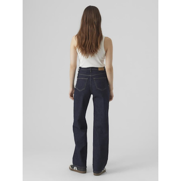Vero Moda Tessa Wide Ra369 Højtaljede Jeans Blå 27 / 32 Kvinde