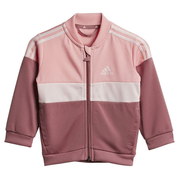 Adidas Tiberio 3 Stripes Colorblock Shiny Träningsdräkt Rosa 6-9 Months Pojke