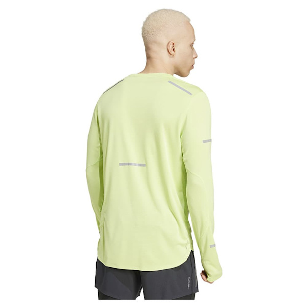 Adidas Ultimate Running Reflective Pitkähihainen T-paita Keltainen M Mies