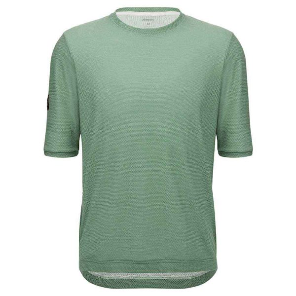 Santini Stone Slim Fit Tech T-shirt Grönt L Man