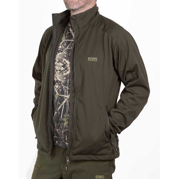 Hart Hunting Sweatshirt Med Fuld Lynlås Gorosta Soft Shell Grøn M