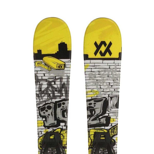 Volkl Mini Revolt+4.5 Vmotion Alpint Skidpaket För Juniorer Flerfärgad 108