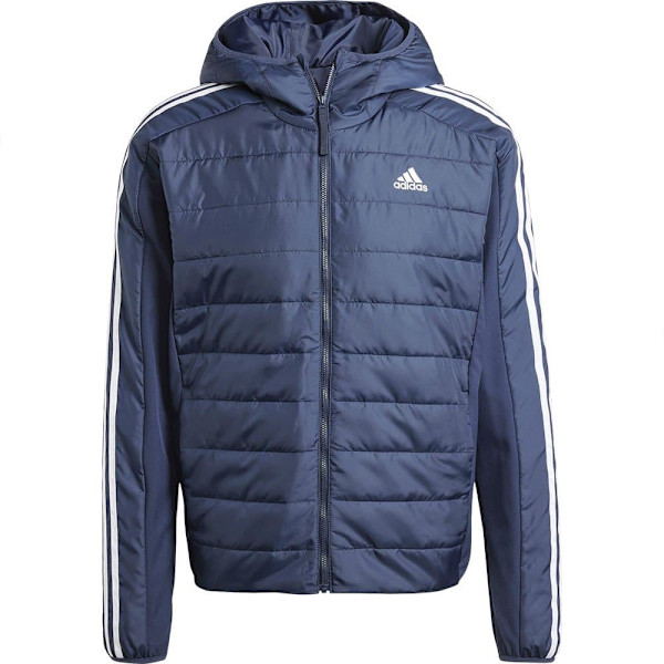 Adidas Essentials 3 Stripes Insulated Hybrid Jakke Blå S Mand