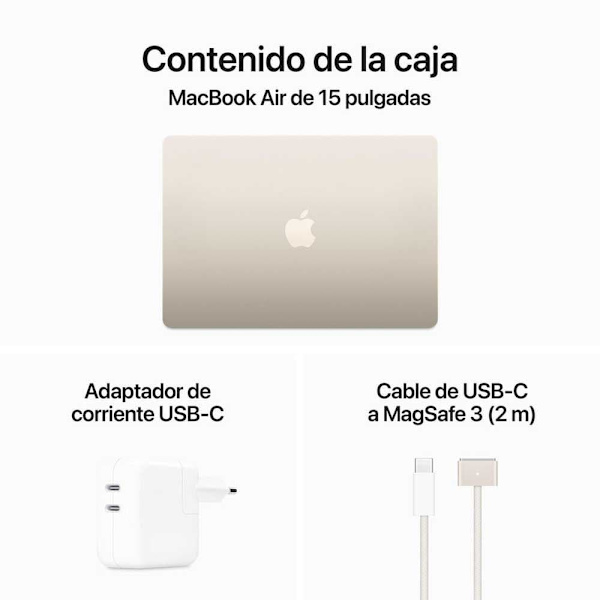 Apple Macbook Air 15´´ M3 8cpu 10gpu/16gb/512gb Ssd  Spanish QWERTY