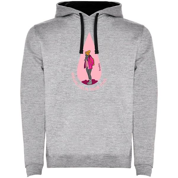 Kruskis Calm Your Soul Two-colour Hættetrøje Grå 2XL Mand