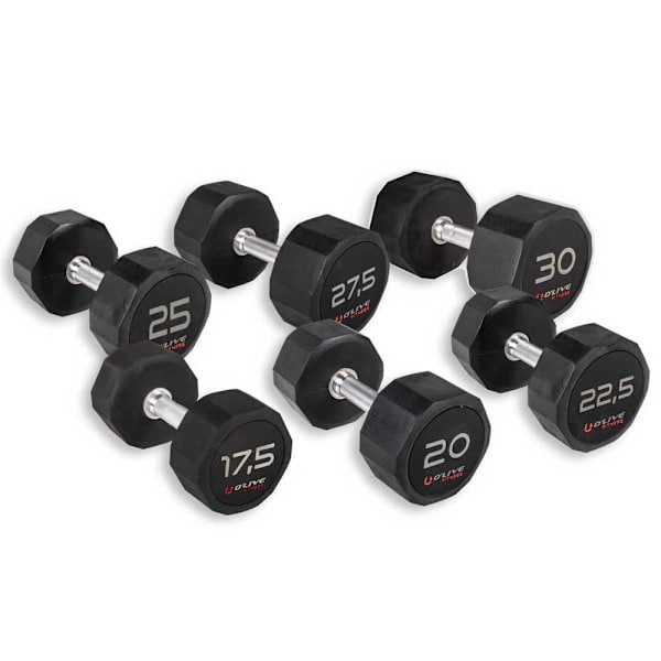 Olive Rubber Pro Style Kit 17.5 To 30kg Svart 17.5 to 30 kg