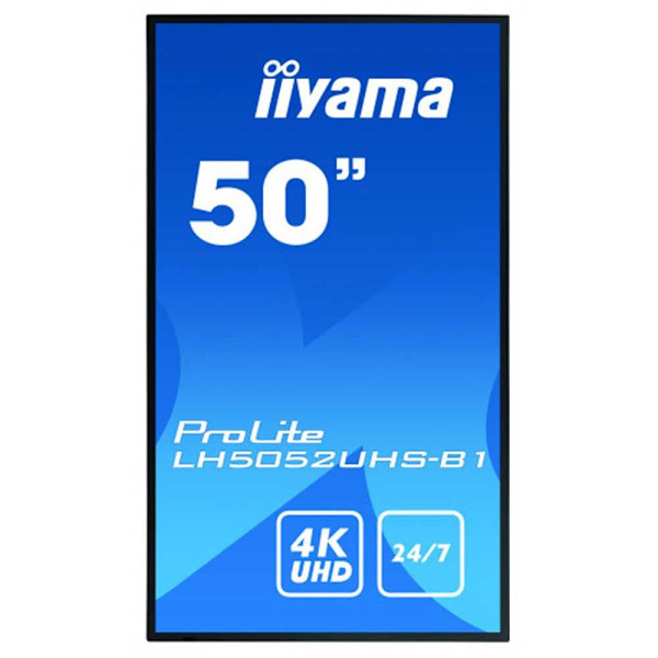 Iiyama Tryk På Skærm Prolite Lh5052uhs-b1 49´´ 4k Va Led Sort Europe PAL / EU Plug