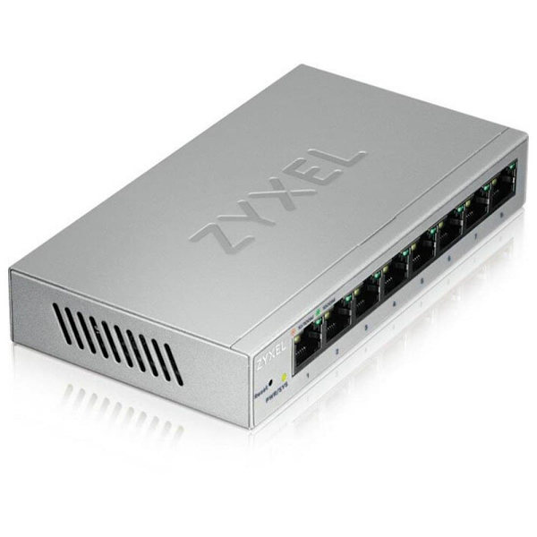 Zyxel Gs1200-8 8 Port Hub Switch Søvfarvet
